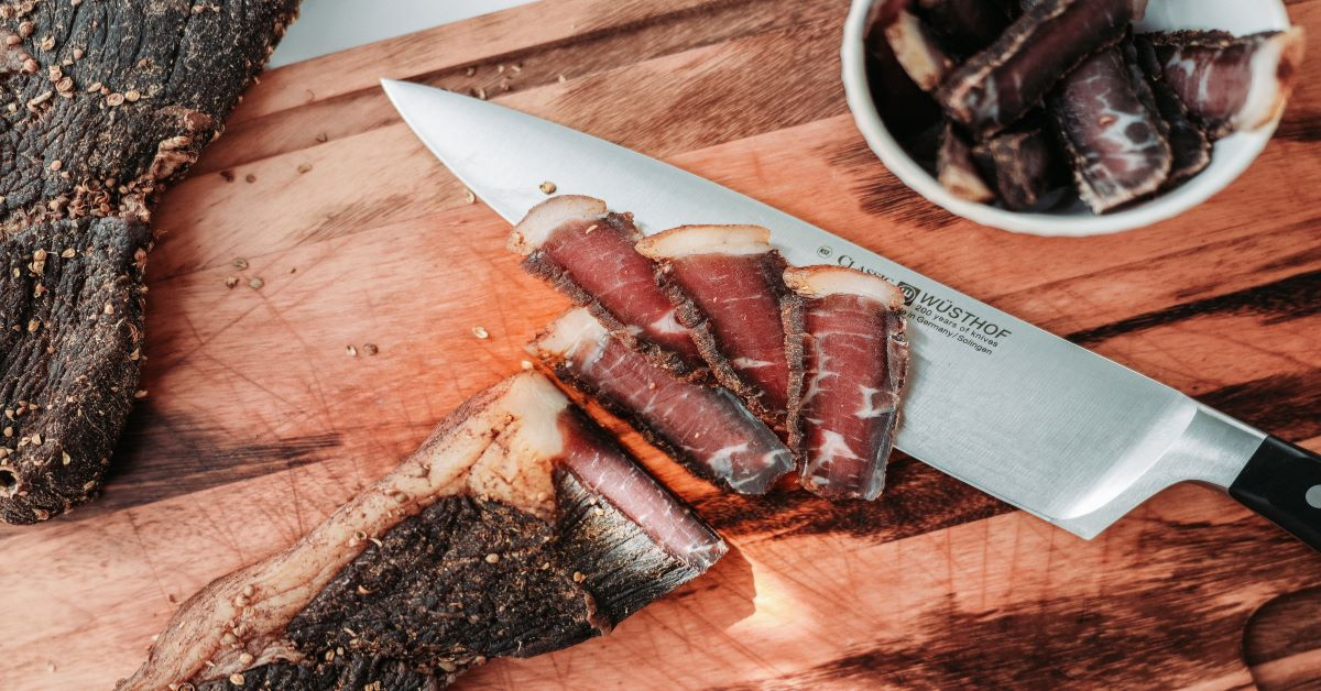 South African Biltong and Droewors BBQ braai snacks