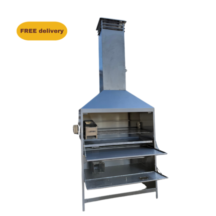 FREESTANDING BRAAI ROCKET STOVE - Stainless Steel